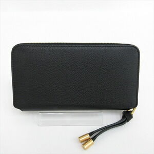 Chloe Wallet Round Zip Black Long Marcie